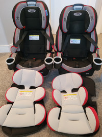2 car seats - Graco All In One Car Seat, 4Ever 4-in-1 Car Seat,