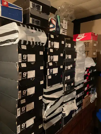 NIKE AIR JORDAN 1,3,4,5,8,9,11,12,13 size 9.5 and 10 DEADSTOCK, View more
