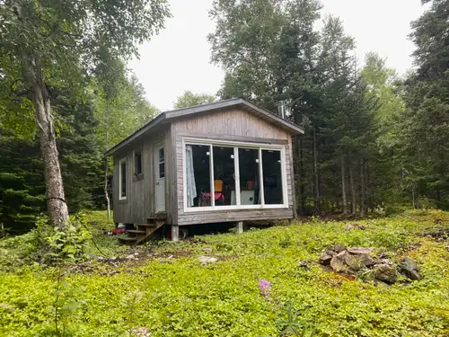 Cabin on island in No 2/Indian Bay Big Pond, Indian Bay watershed central NL. Includes one room cabi...