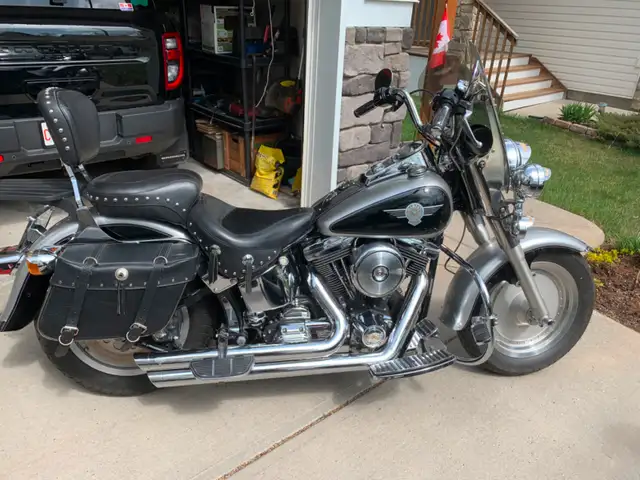1996 Harley Fat Boy – 88ci, Mustang Seat, New Tires, low KM in Street, Cruisers & Choppers in Strathcona County - Image 2