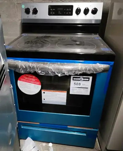 Brand new, never used. Electric. Has been wiped down. Can deliver.