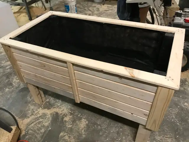 Garden trough - Flower box - Vegetable planter - Garden Plan 48x24x30 inches62863268591234121