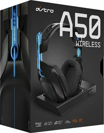 Astro Gaming - A50 Wireless Headset for PS4 and PC, View more