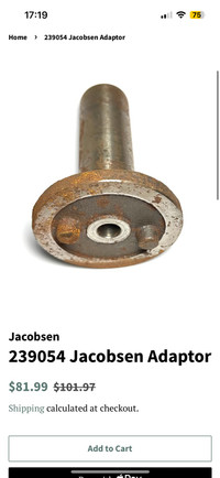 239054 Jacobsen Adaptor