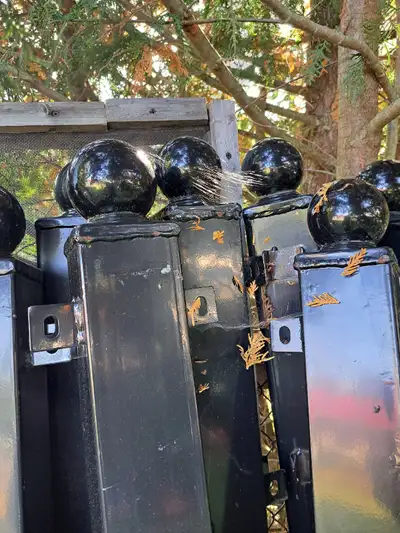 9 - 4 x 4" x 80" galvanized & powder coated posts, View more