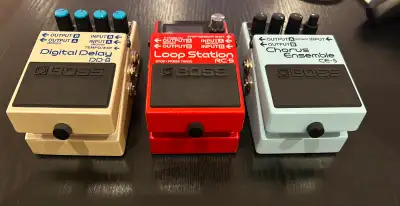 BOSS Guitar Pedals – RC-5, DD-8, CE-5 (Looper, Delay, Chorus), View more