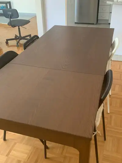Dining Table + 4 Chairs for Sale (Extendable), View more