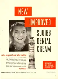 Squibb Dental Cream, 1948 Magazine Ad