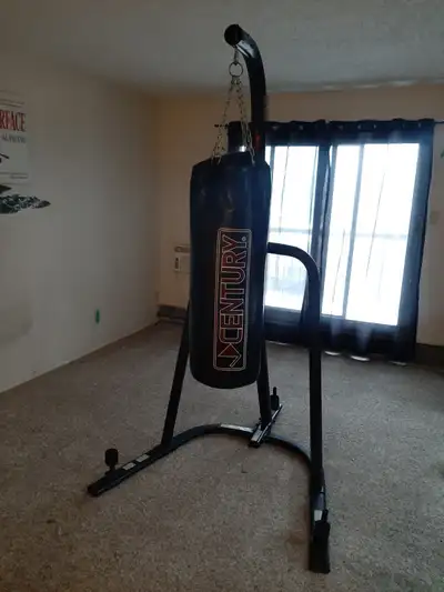Century punching bag and stand, View more