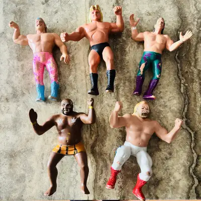 5x 8” Vintage WWF / WWE Action Figures, View more