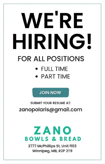 NOW HIRING FOR ALL POSITIONS, View more