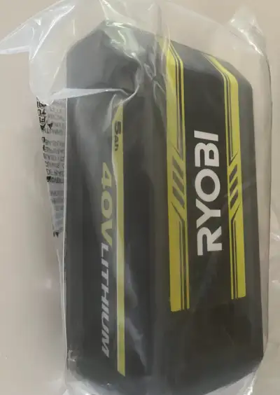 BRAND NEW RYOBI 40V Lithium-Ion 5.0 AH Battery, View more