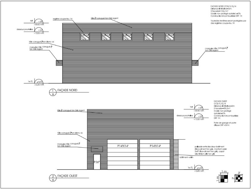 Bâtiment Industriel Neuf 60x40=2400p.c. 24' haut, PARC STMALO