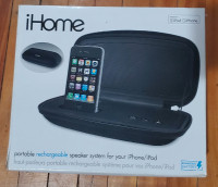 iP57 iHome Home Portable Rechargeable Speaker System iPhone/iPod