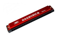 Red New 24 Holes Harmonica For Beginners Musical Instruments