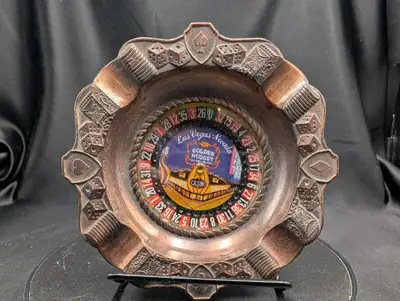 Capture a piece of classic Las Vegas history with this vintage Golden Nugget Gambling Hall roulette...