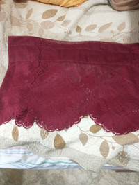 red Burgandy valences for sale