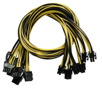 6-Pin PCI-E to 8-Pin (6+2) PCI-E (GPU Cable) Pack of 6
