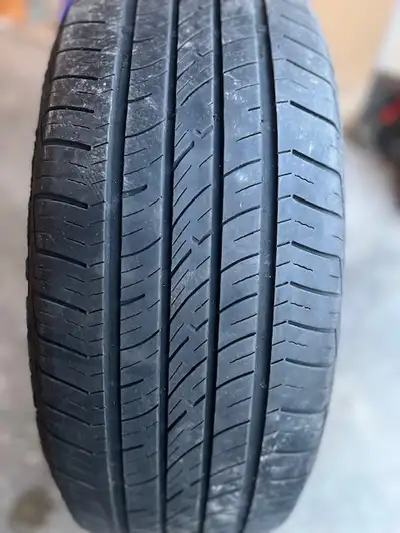 4 Cooper tires and Rims 235/ 65/ R17 in good condition with enough threads to go thousands of kmtrs....