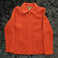 Jacket - Boiled Wool Maroon fits sizes from 10 to 12