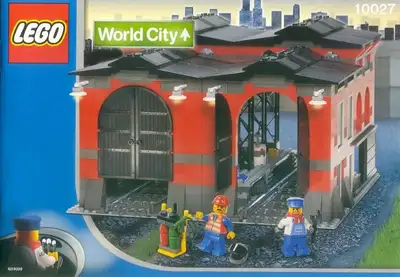 Lego 10027 Train Engine Shed set from world city theme. The set is new but the seals have become loo...