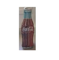 Vintage Large 13" Coca Cola Metal Bottle Tin Box Hinged Lid