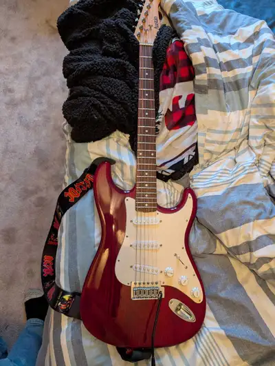 Austin strat with Austin amp., View more