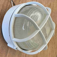 7 inch outdoor waterproof bulkhead light white 