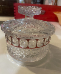 Vintage~Indiana Art Glass~Candy Dish~Sugar Bowl