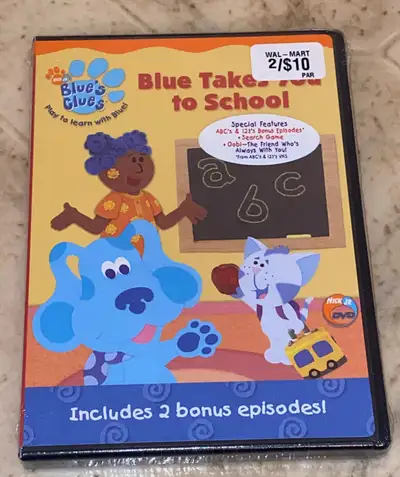 Blue's Clues DVD Blue Talks or Blue Takes You To School, View more