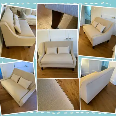 ⭐️Beautiful Custom Casalife Loveseat And Cushions⭐️ This was made to order for us at Casalife in Lib...