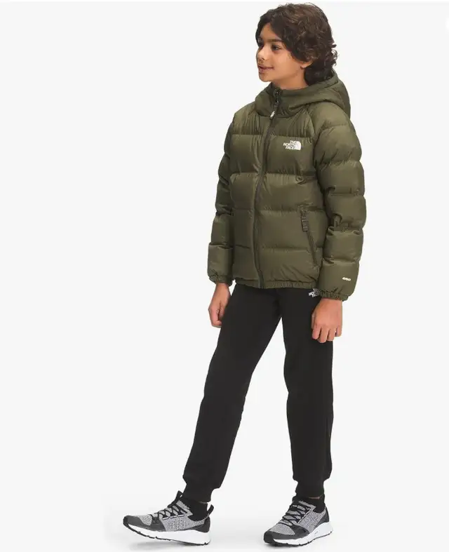 Like new kids The North Face down reversible jacket XL green in Kids & Youth in Mississauga / Peel Region - Image 4