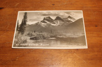 Vintage Postcard - Three Sisters, Banff