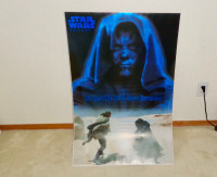 Star Wars Poster Qui Gon Jinn vs Darth Maul Hologram Brand New