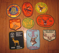 ONTARIO MNR MOOSE HUNTING PATCHES 1980 1981 1982 1983 1984 1985 1986 1987  PATCH 