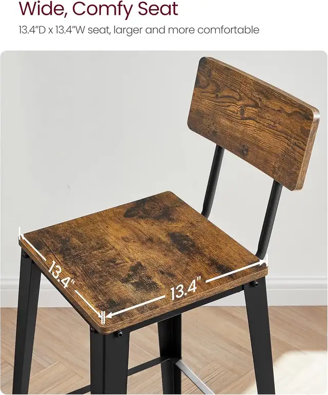 Bar Stool, Bar Height Stool, Tall Bar Stools with Back in Chairs & Recliners in Markham / York Region - Image 5