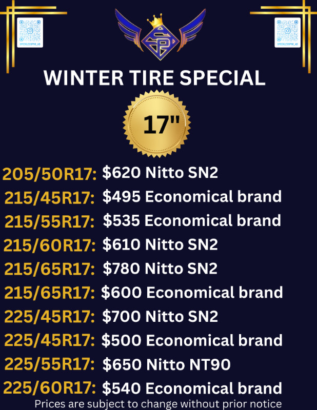 Winter Tire special | Buy now Pay Later @specklesspro 4162620702 in Auto Body Parts in Mississauga / Peel Region - Image 3