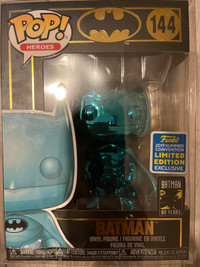 Funko Pop Heroes Batman Teal Chrome Exclusive $50 OBO