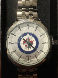 Winnipeg Jets men’s chain link watch 