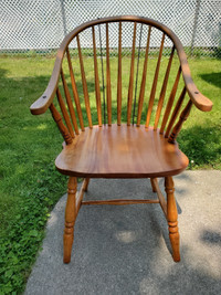 Solid vintage wooden reinforce chair