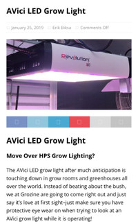 Avica LED grow lights
