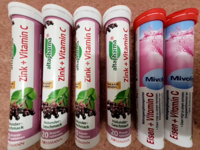 6 TUBES OF EFFERVESCENT AND VITAMIN TABLETS, View more