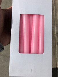 168 - Pink Tapers candles