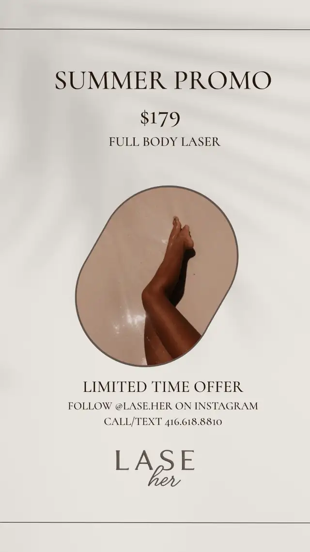 Summer Promo: Full Body Laser Hair Removal $179 Limited Time632349877223691220