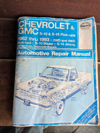Hanes manual for Chevy and GMC s10 and s15 pickups