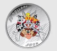 Looney Tunes: Merrie Melodies - 1 oz. Fine Silver Coloured Coin