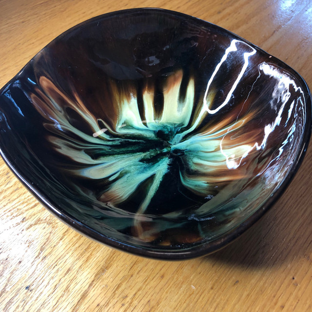 Vintage CCC Pottery Bowl Multicolour Drip Glaze Mid Century Cana in Arts & Collectibles in Kitchener / Waterloo - Image 3