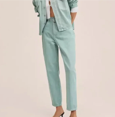 NEW Mango Tapered Ankle High Waist Jeans, View more