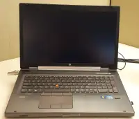HP laptop CAD workstation i7-3630QM 8 GBRAM 500 SSD ATI 7700M