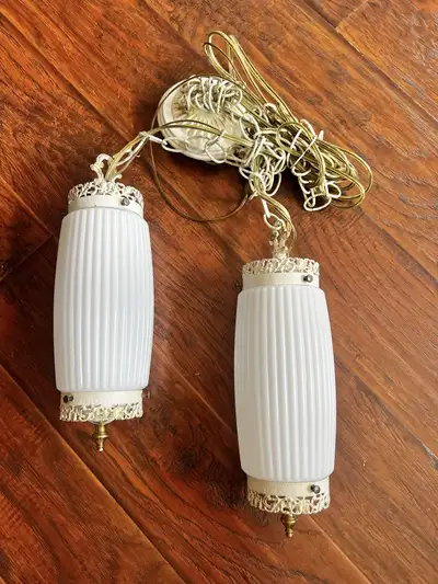 Mcm hanging swag lamps, View more